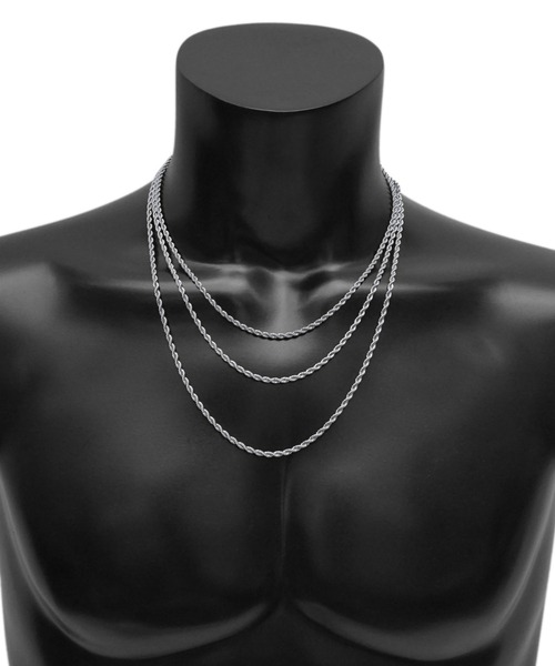 SBG(エスビー)の「SBG ステンレスロープチェーンネックレス(ネックレス・メンズ・シルバー/ゴールド・F/A/C/E/H/D/B/G/I)」の7枚目の写真