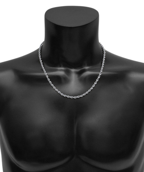 SBG(エスビー)の「SBG ステンレスロープチェーンネックレス(ネックレス・メンズ・シルバー/ゴールド・F/A/C/E/H/D/B/G/I)」の5枚目の写真