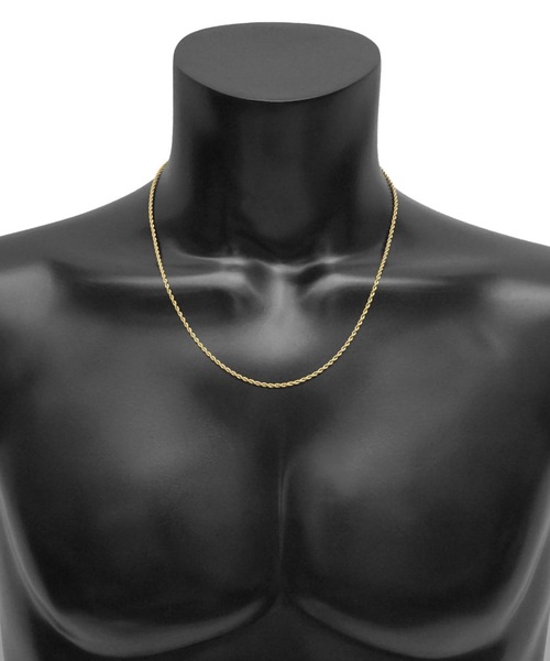 SBG(エスビー)の「SBG ステンレスロープチェーンネックレス(ネックレス・メンズ・シルバー/ゴールド・F/A/C/E/H/D/B/G/I)」の3枚目の写真