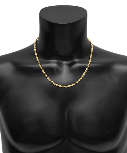 SBG(エスビー)の「SBG ステンレスロープチェーンネックレス(ネックレス・メンズ・シルバー/ゴールド・F/A/C/E/H/D/B/G/I)」の8枚目の写真