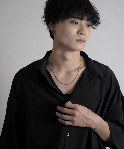 SBG(エスビー)の「SBG ステンレスロープチェーンネックレス(ネックレス・メンズ・シルバー/ゴールド・F/A/C/E/H/D/B/G/I)」の10枚目の写真