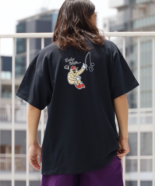 ROOPTOKYO(ループトウキョウ)の「POOR YETI FISHING TEE Tシャツ 半袖(Tシャツ/カットソー・メンズ・ホワイト/ブラック/サンドベージュ/ネイビー/インディゴブルー・S/M/L/XL)」の2枚目の写真
