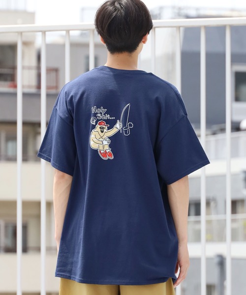 ROOPTOKYO(ループトウキョウ)の「POOR YETI FISHING TEE Tシャツ 半袖(Tシャツ/カットソー・メンズ・ホワイト/ブラック/サンドベージュ/ネイビー/インディゴブルー・S/M/L/XL)」の7枚目の写真