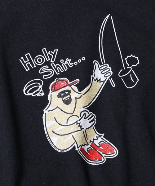 ROOPTOKYO(ループトウキョウ)の「POOR YETI FISHING TEE Tシャツ 半袖(Tシャツ/カットソー・メンズ・ホワイト/ブラック/サンドベージュ/ネイビー/インディゴブルー・S/M/L/XL)」の12枚目の写真