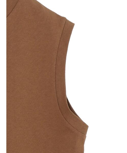 CRAFT STANDARD BOUTIQUE（クラフトスタンダードブティック）の「スリーブレスプルオーバー　＊（Tシャツ/カットソー・レディース・チャコールグレー/ブラウン/オフホワイト/ブルー・FREE）」の21枚目の写真