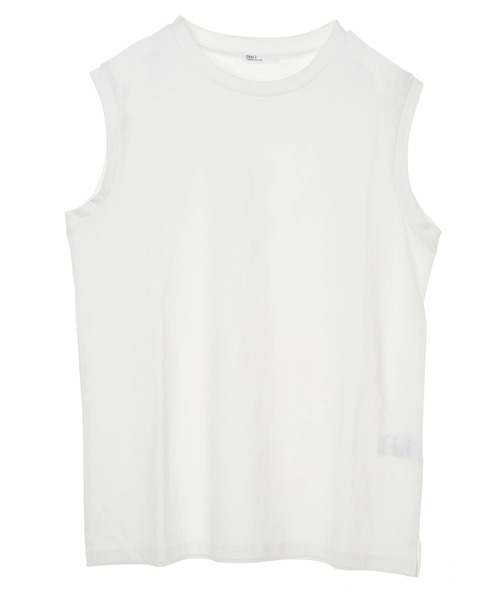 CRAFT STANDARD BOUTIQUE（クラフトスタンダードブティック）の「スリーブレスプルオーバー　＊（Tシャツ/カットソー・レディース・チャコールグレー/ブラウン/オフホワイト/ブルー・FREE）」の12枚目の写真