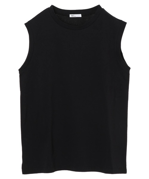 CRAFT STANDARD BOUTIQUE（クラフトスタンダードブティック）の「スリーブレスプルオーバー　＊（Tシャツ/カットソー・レディース・チャコールグレー/ブラウン/オフホワイト/ブルー・FREE）」の13枚目の写真