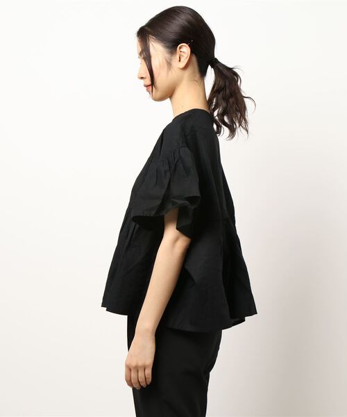 Samansa Mos2(サマンサ モスモス)の「ボリュームブラウス(シャツ/ブラウス・レディース・マスタード/オフホワイト/ブラック・フリ-)」の5枚目の写真