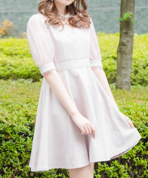 ROJITA(ロジータ)の「ハートバックルシアーワンピース(ワンピース・レディース・ピンク/ブラック・FREE)」の9枚目の写真