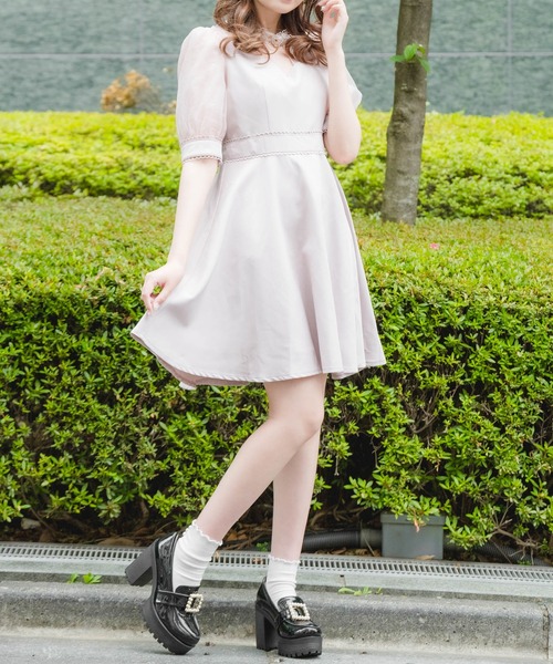ROJITA(ロジータ)の「ハートバックルシアーワンピース(ワンピース・レディース・ピンク/ブラック・FREE)」の15枚目の写真