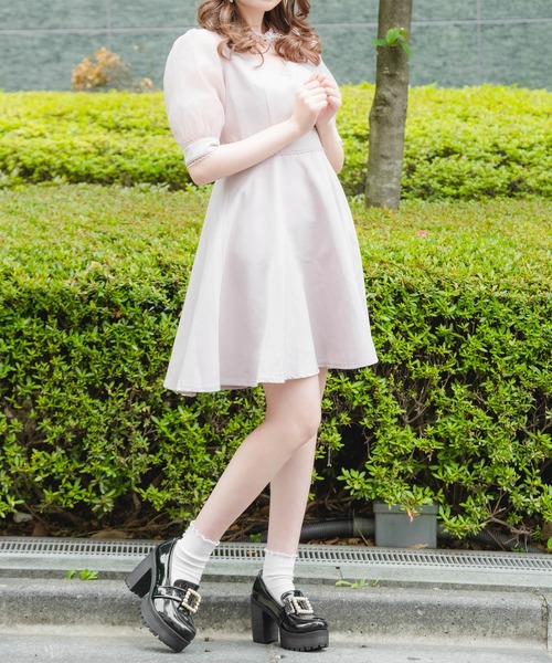ROJITA(ロジータ)の「ハートバックルシアーワンピース(ワンピース・レディース・ピンク/ブラック・FREE)」の18枚目の写真