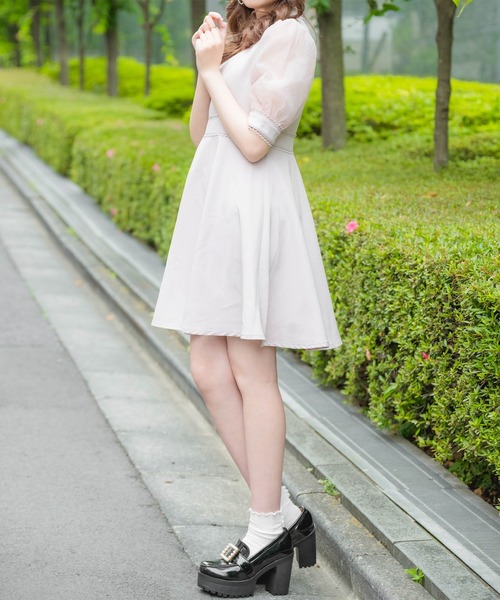 ROJITA(ロジータ)の「ハートバックルシアーワンピース(ワンピース・レディース・ピンク/ブラック・FREE)」の13枚目の写真