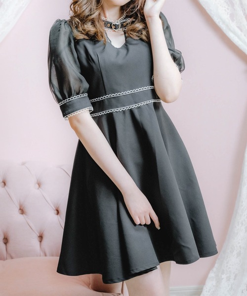 ROJITA(ロジータ)の「ハートバックルシアーワンピース(ワンピース・レディース・ピンク/ブラック・FREE)」の14枚目の写真
