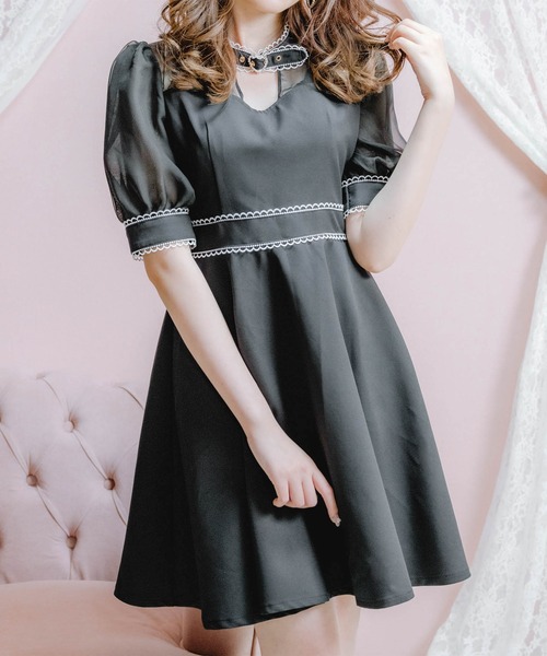 ROJITA(ロジータ)の「ハートバックルシアーワンピース(ワンピース・レディース・ピンク/ブラック・FREE)」の20枚目の写真
