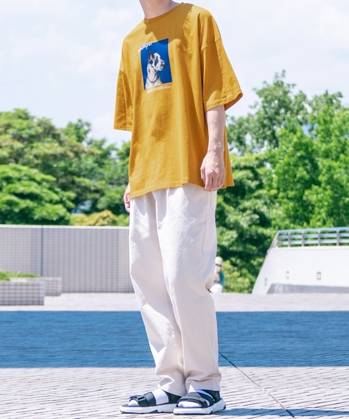 PairPair（ペアペア）の「アソートプリントTシャツ（ユニセックス）（Tシャツ/カットソー・レディース・オフホワイト/ダークパープル/マスタード/スミクロ/グレイッシュブルー/ホワイト系/ブラック系・FREE）」の19枚目の写真