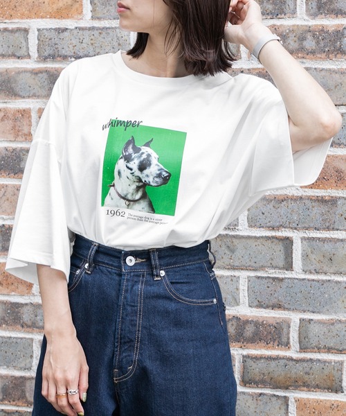 PairPair（ペアペア）の「アソートプリントTシャツ（ユニセックス）（Tシャツ/カットソー・レディース・オフホワイト/ダークパープル/マスタード/スミクロ/グレイッシュブルー/ホワイト系/ブラック系・FREE）」の11枚目の写真