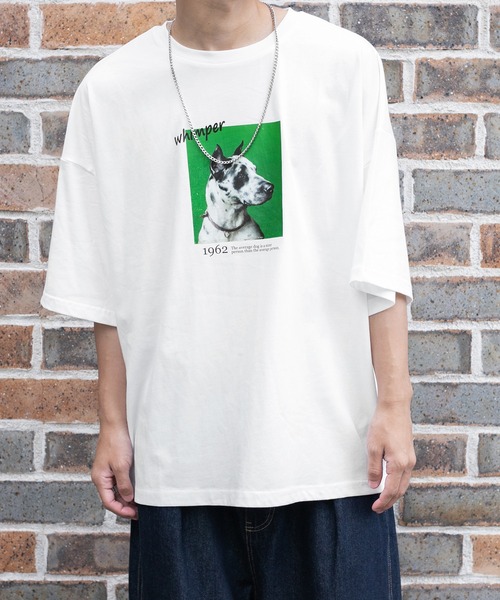 PairPair（ペアペア）の「アソートプリントTシャツ（ユニセックス）（Tシャツ/カットソー・レディース・オフホワイト/ダークパープル/マスタード/スミクロ/グレイッシュブルー/ホワイト系/ブラック系・FREE）」の14枚目の写真