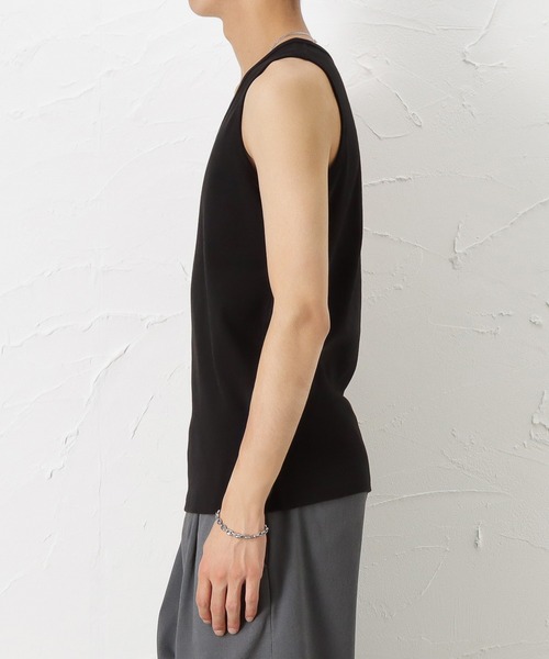 NAVY（ネイビー）の「NAVY ベーシックタンクトップ（タンクトップ・メンズ・ホワイト/ブラック/ベージュ/ネイビー/カーキ/チャコール・M/L/XL）」の16枚目の写真