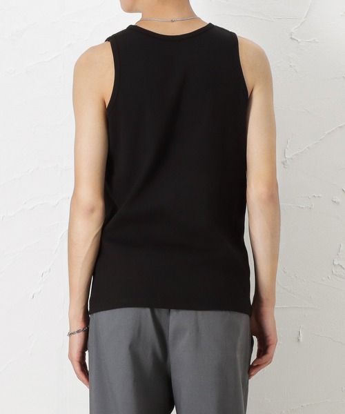 NAVY（ネイビー）の「NAVY ベーシックタンクトップ（タンクトップ・メンズ・ホワイト/ブラック/ベージュ/ネイビー/カーキ/チャコール・M/L/XL）」の14枚目の写真