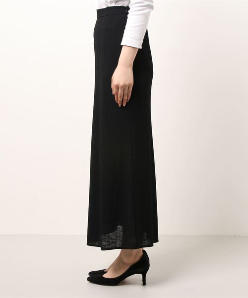 RIVE DROITE（リヴドロワ）の「大人の女性らしさを演出　テレコナロースカート（スカート・レディース・イエロー/ベージュ/ブラック・FREE）」の4枚目の写真