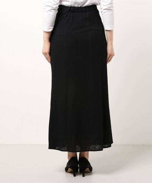 RIVE DROITE（リヴドロワ）の「大人の女性らしさを演出　テレコナロースカート（スカート・レディース・イエロー/ベージュ/ブラック・FREE）」の5枚目の写真