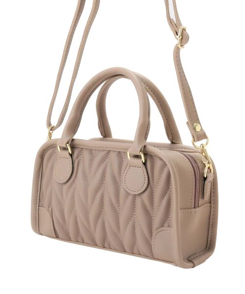 dazzlin(ダズリン)の「キルトデザインハンドバッグ(ハンドバッグ・レディース・ブラック/モカ・FREE)」の9枚目の写真