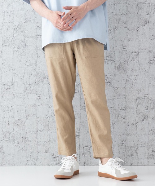 LB/S (エルビーエス)の「接触冷感クロップドパンツ(その他パンツ・メンズ・カーキ/ベージュ/チャコールグレー/ブルー/ネイビー・LARGE/X-LARGE/MEDIUM)」の1枚目の写真