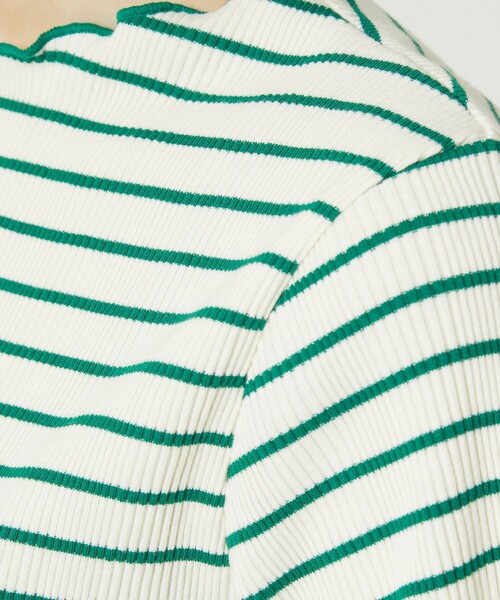 FREAK'S STORE(フリークスストア)の「メローボーダーTシャツ(Tシャツ/カットソー・レディース・グリーン/ネイビー/レッド・フリ-)」の19枚目の写真