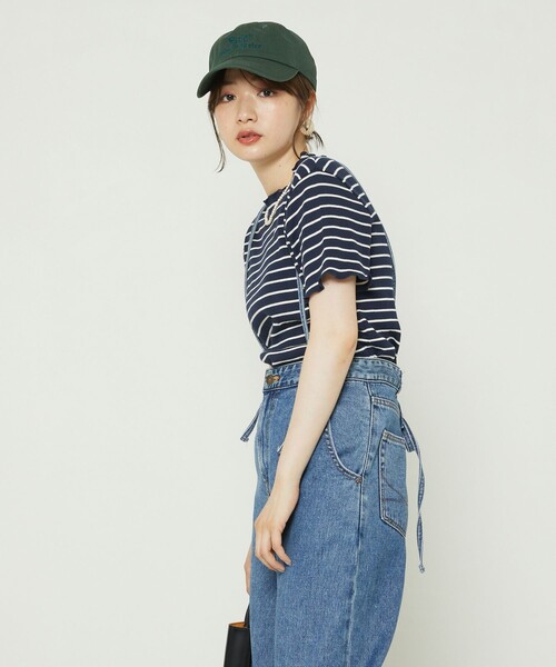 FREAK'S STORE(フリークスストア)の「メローボーダーTシャツ(Tシャツ/カットソー・レディース・グリーン/ネイビー/レッド・フリ-)」の22枚目の写真