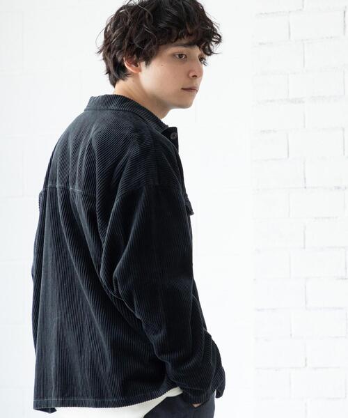 coen(コーエン)の「コーデュロイシェフシャツ"CHEF SHIRTS"(セットアップ対応)(シャツ/ブラウス・メンズ・ブラック/ナチュラル/ダークグリーン・MEDIUM/LARGE/SMALL/X-LARGE)」の11枚目の写真