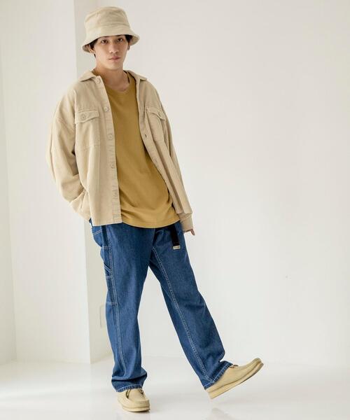 coen(コーエン)の「コーデュロイシェフシャツ"CHEF SHIRTS"(セットアップ対応)(シャツ/ブラウス・メンズ・ブラック/ナチュラル/ダークグリーン・MEDIUM/LARGE/SMALL/X-LARGE)」の18枚目の写真