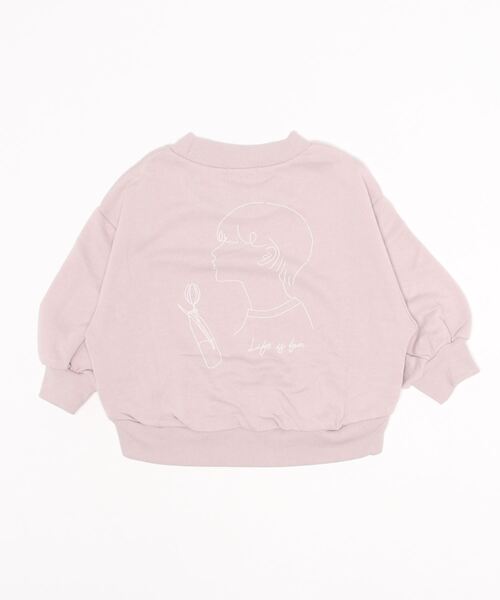 undeny.(アンディニ-)の「undeny. ロゴビッグトレーナー/線画プリントビッグトレーナー(その他トップス・キッズ・ブルー系その他/ブラック/パープル/ベージュ/チャコールグレー/カーキ・L/M/XL/S)」の18枚目の写真