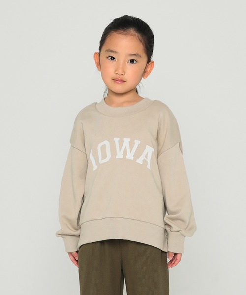 undeny.(アンディニ-)の「undeny. ロゴビッグトレーナー/線画プリントビッグトレーナー(その他トップス・キッズ・ブルー系その他/ブラック/パープル/ベージュ/チャコールグレー/カーキ・L/M/XL/S)」の1枚目の写真