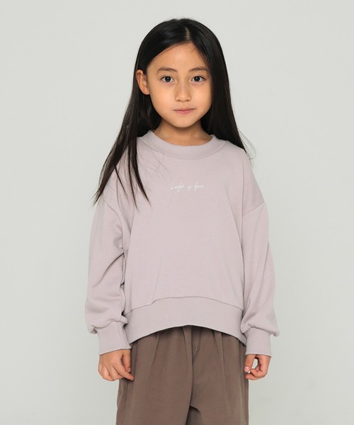 undeny.(アンディニ-)の「undeny. ロゴビッグトレーナー/線画プリントビッグトレーナー(その他トップス・キッズ・ブルー系その他/ブラック/パープル/ベージュ/チャコールグレー/カーキ・L/M/XL/S)」の6枚目の写真