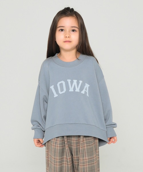 undeny.(アンディニ-)の「undeny. ロゴビッグトレーナー/線画プリントビッグトレーナー(その他トップス・キッズ・ブルー系その他/ブラック/パープル/ベージュ/チャコールグレー/カーキ・L/M/XL/S)」の5枚目の写真