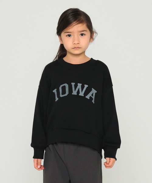 undeny.(アンディニ-)の「undeny. ロゴビッグトレーナー/線画プリントビッグトレーナー(その他トップス・キッズ・ブルー系その他/ブラック/パープル/ベージュ/チャコールグレー/カーキ・L/M/XL/S)」の2枚目の写真