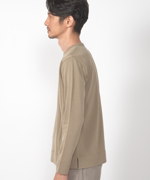 CROWDED CLOSET（クラウデッドクローゼット）の「14G（ゲージ）天竺ニット　《Made In Japan》（ニット/セーター・メンズ・ホワイト/ベージュ/グリーン/レンガ・02/03）」の17枚目の写真