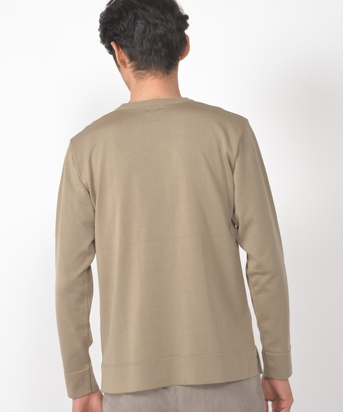 CROWDED CLOSET（クラウデッドクローゼット）の「14G（ゲージ）天竺ニット　《Made In Japan》（ニット/セーター・メンズ・ホワイト/ベージュ/グリーン/レンガ・02/03）」の5枚目の写真