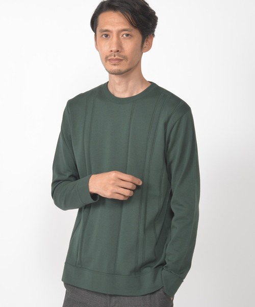 CROWDED CLOSET（クラウデッドクローゼット）の「14G（ゲージ）天竺ニット　《Made In Japan》（ニット/セーター・メンズ・ホワイト/ベージュ/グリーン/レンガ・02/03）」の11枚目の写真