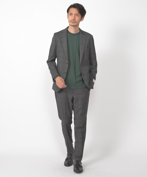 CROWDED CLOSET（クラウデッドクローゼット）の「14G（ゲージ）天竺ニット　《Made In Japan》（ニット/セーター・メンズ・ホワイト/ベージュ/グリーン/レンガ・02/03）」の10枚目の写真