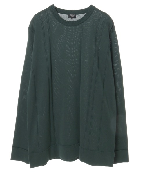 CROWDED CLOSET（クラウデッドクローゼット）の「14G（ゲージ）天竺ニット　《Made In Japan》（ニット/セーター・メンズ・ホワイト/ベージュ/グリーン/レンガ・02/03）」の12枚目の写真