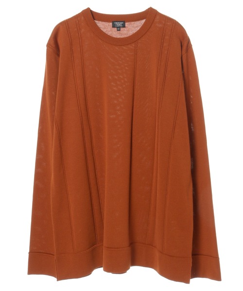 CROWDED CLOSET（クラウデッドクローゼット）の「14G（ゲージ）天竺ニット　《Made In Japan》（ニット/セーター・メンズ・ホワイト/ベージュ/グリーン/レンガ・02/03）」の15枚目の写真