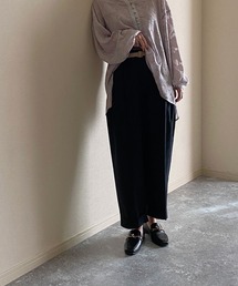 NICOLE CLUB | 【NICOLE CLUB】配色ベルト付きタックパンツ(その他パンツ)