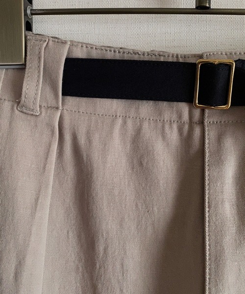 NICOLE CLUB（ニコル　クラブ）の「【NICOLE CLUB】配色ベルト付きタックパンツ（その他パンツ・レディース・ブラック/ベージュ/グレー系その他/ブラウン系その他・MEDIUM）」の19枚目の写真