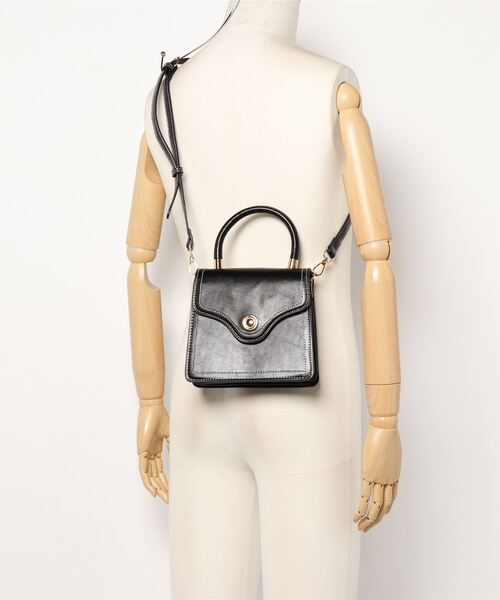 SpRay(スプレイ)の「フェイク2WAYショルダー(ショルダーバッグ・レディース・ブラック/ホワイト系その他/ボルドー/ダークグリーン・FREE)」の7枚目の写真