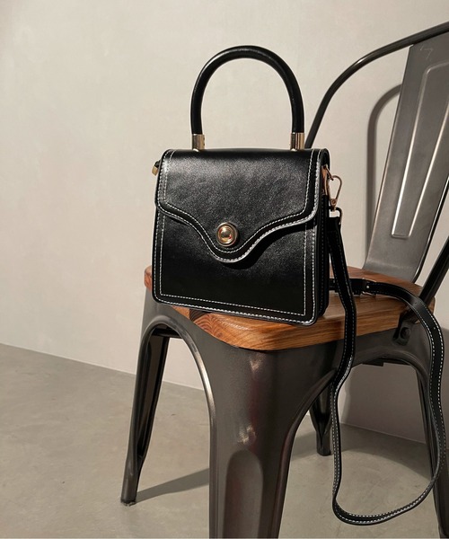 SpRay(スプレイ)の「フェイク2WAYショルダー(ショルダーバッグ・レディース・ブラック/ホワイト系その他/ボルドー/ダークグリーン・FREE)」の3枚目の写真