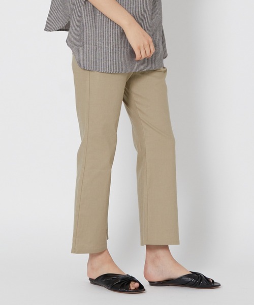 shop DADA(ショップダダ)の「フレアパンツ(1S12-6181)(その他パンツ・レディース・ブラック/ベージュ/カーキ・FREE)」の7枚目の写真