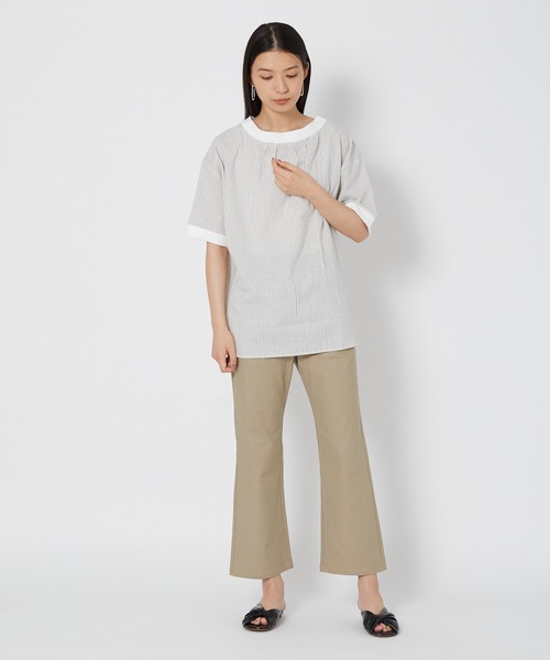 shop DADA(ショップダダ)の「フレアパンツ(1S12-6181)(その他パンツ・レディース・ブラック/ベージュ/カーキ・FREE)」の19枚目の写真