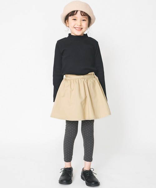 BRANSHES(ブランシェス)の「ウエストリボンキュロットスカート(スカート・キッズ・ピンク/ベージュ/ターコイズブルー・90cm/130cm/140cm/110cm/120cm/100cm/150cm)」の4枚目の写真