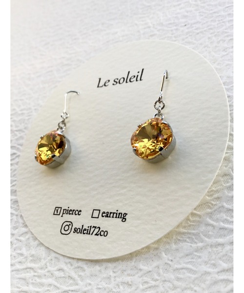 tone(トーン)の「【Le soleil】一粒の輝き スワロフスキーピアス(MA)(ピアス(両耳用)・レディース・その他/その他3/その他1/その他2・FREE)」の8枚目の写真